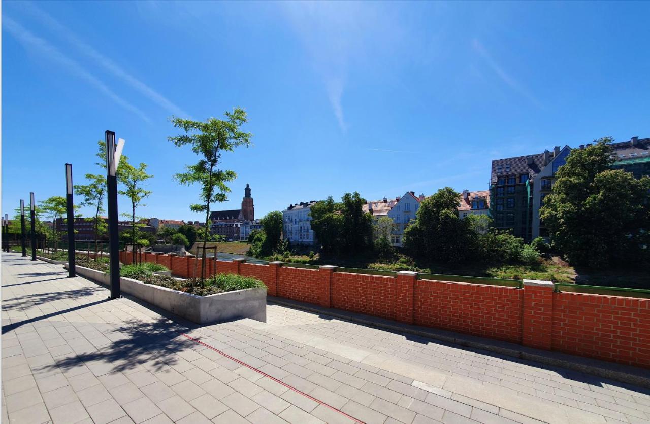 Apartament 55M2 - Darmowy Garaz - Klimatyzacja - Centrum - 24Na7 Breslau Exterior foto